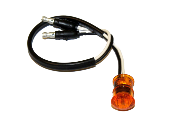 3/4 mini LED Amber bullet