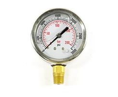 Bottom Port Pressure Gauge hydraulic pressure gauge