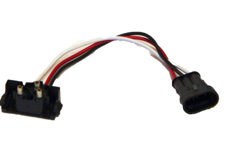 Pigtail Adapter    3-WIRE AMP-STYLE PLUG WITH 3-PIN RIGHT ANGLE PL-3 MALE ...
